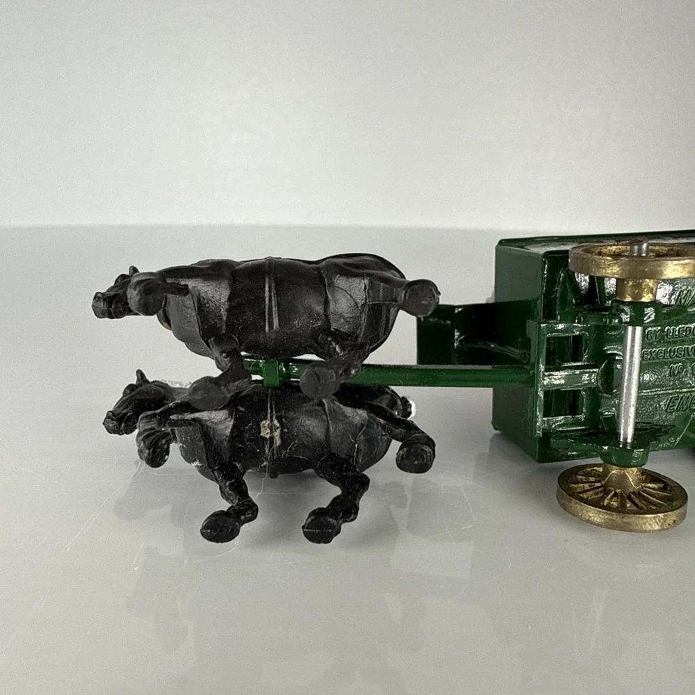 LLEDO POLARINE Die Cast Horse Drawn Truck Christmas Village Figurine Collectible